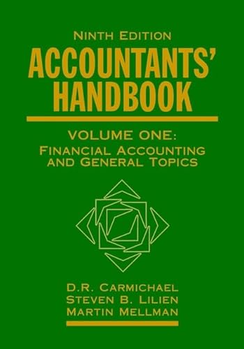 9780471295945: Accountant's Handbook: v. 1 (Accounting)