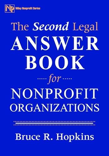 Stock image for The Second Legal Answer Book for Nonprofit Organizations for sale by Better World Books: West