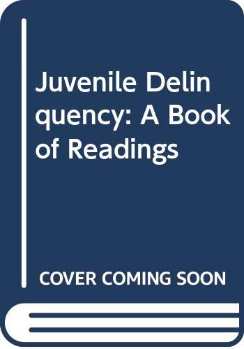 9780471297277: Juvenile Delinquency: A Book of Readings