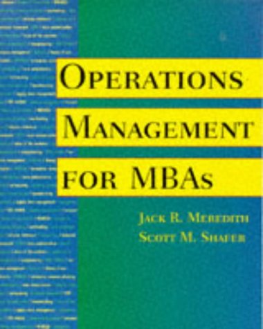 Imagen de archivo de Operations Management for MBAs a la venta por Wonder Book
