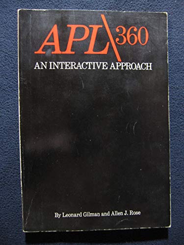 Stock image for APL/360; An Interactive Approach for sale by Solr Books