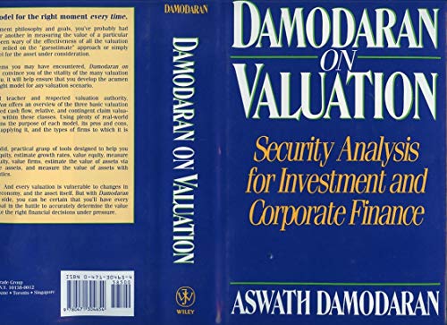 Beispielbild fr Damodaran on Valuation : Security Analysis for Investment and Corporate Finance zum Verkauf von Better World Books