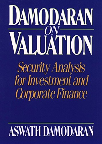 Stock image for Damodaran on Valuation: Security Analysis for Investment and Corporate Finance for sale by SecondSale