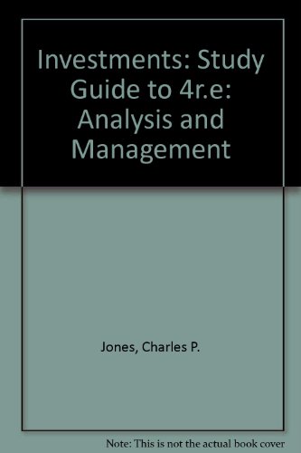 9780471307129: Investments: Analysis and Management, 4th Edition. Study Guide