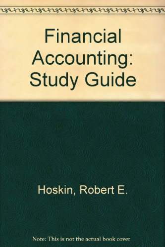 Stock image for Study Guide (Financial Accounting) for sale by medimops