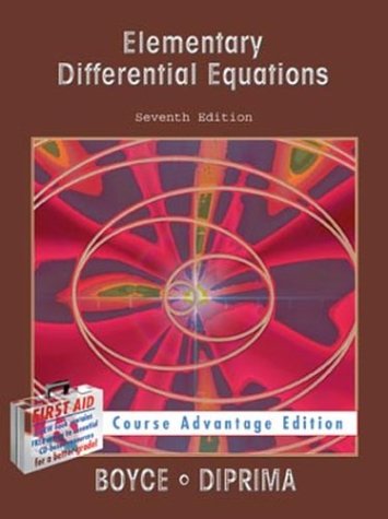 9780471308409: Elementary Differential Equations Course Advant Age Edition