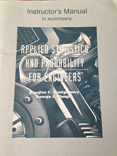 Applied Statistics & Probability for Engineers +D3 Tm (9780471309178) by Douglas C. Montgomery