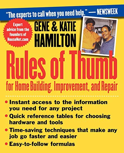 Stock image for Rules of Thumb for Home Building, Improvement, and Repair for sale by Better World Books