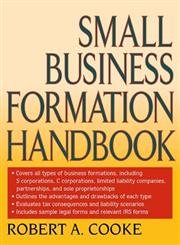 Imagen de archivo de Small Business Formation Handbook a la venta por Better World Books