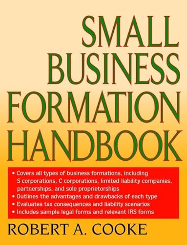 Stock image for Small Business Formation Handbook for sale by Better World Books
