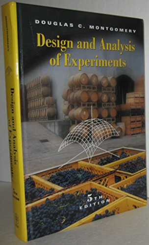 Imagen de archivo de Design and Analysis of Experiments a la venta por Better World Books