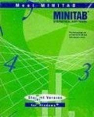 Imagen de archivo de Minitab Student Version Release 12 a la venta por dsmbooks