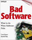 Beispielbild fr Bad Software : What to Do When Software Fails zum Verkauf von Better World Books
