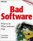 Imagen de archivo de Bad Software : What to Do When Software Fails a la venta por Better World Books