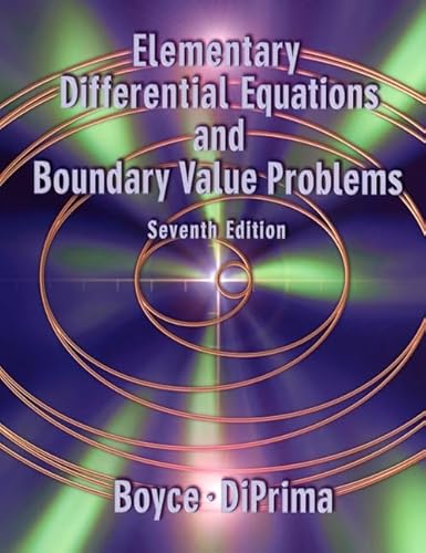 Stock image for Elementary Differential Equations and Boundary Value Problems for sale by Better World Books