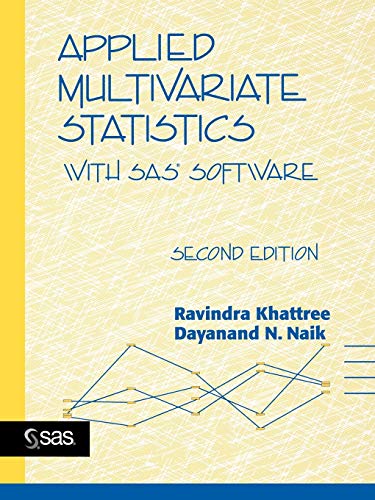 Imagen de archivo de Applied Multivariate Statistics with SAS Software a la venta por BombBooks