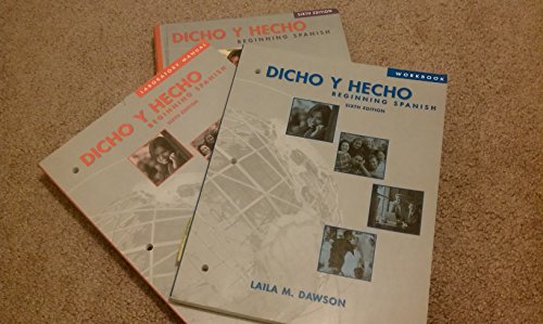 Imagen de archivo de Dicho y Hecho: Beginning Spanish, 6th Edition a la venta por Jenson Books Inc