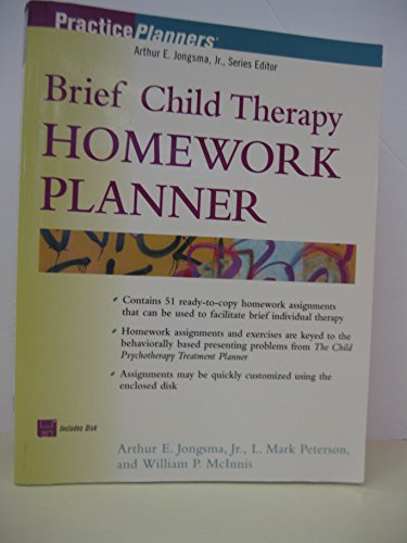 Imagen de archivo de Brief Child Therapy Homework Planner (Practice Planners) a la venta por SecondSale