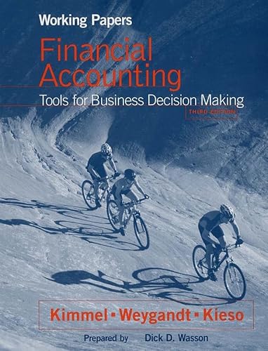 Beispielbild fr Working Papers, Financial Accounting, Tools for Business Decision Making zum Verkauf von Wonder Book