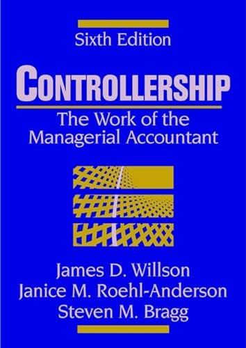 Stock image for Controllership: The Work of the Managerial Accountant for sale by HPB-Red