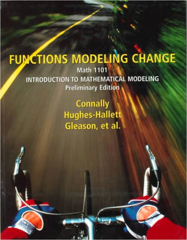 9780471327936: Functions Modeling Change: A Preparation for Calculus