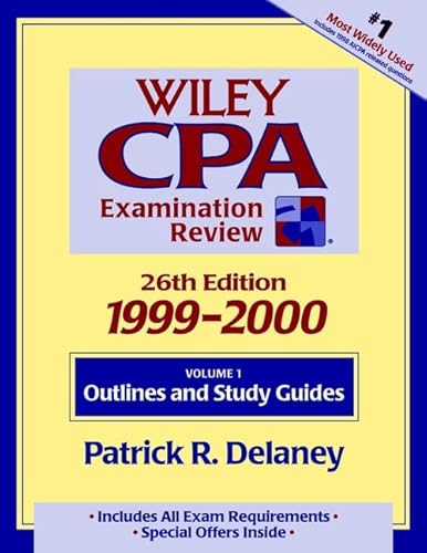 Stock image for Wiley Cpa Examination Review, 1999-2000: Outlines and Study Guides for sale by Aaron Books