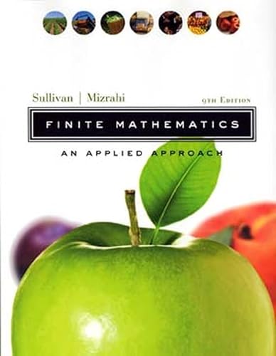 Beispielbild fr Finite Mathematics : An Applied Approach zum Verkauf von Better World Books