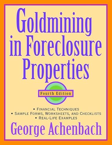 Beispielbild fr Goldmining in Foreclosure Properties zum Verkauf von Better World Books