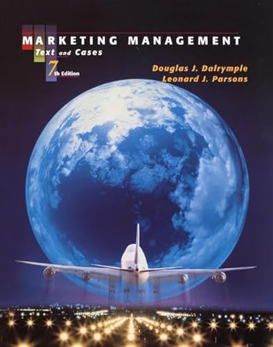 Imagen de archivo de Marketing Management: Text and Cases a la venta por Ammareal