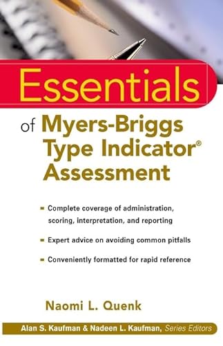9780471332398: Myers-Briggs Essentials (Essentials of Psychological Assessment)