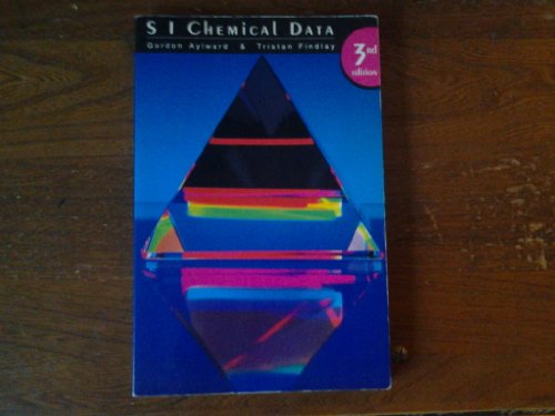 Imagen de archivo de SI Chemical Data a la venta por Wonder Book