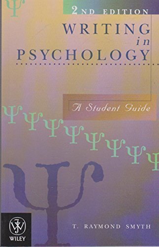 9780471337584: Writing in Psychology: A Student Guide