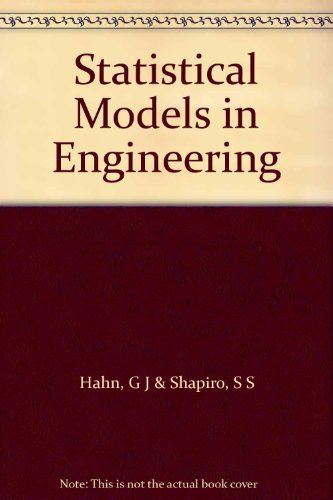 Imagen de archivo de Statistical Models in Engineering a la venta por Better World Books