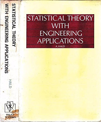 9780471340607: Statistical Theory with Engineering Applications