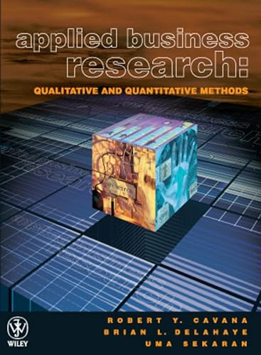 Imagen de archivo de Applied Business Research : Qualitative and Quantitative Methods a la venta por Book Haven