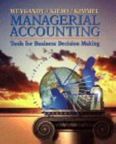 Beispielbild fr Managerial Accounting : Tools for Business Decision Making zum Verkauf von Better World Books