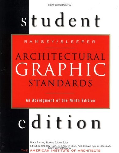 Stock image for Architectural Graphic Standards Student Edition: An Abridgement of the 9th Edition for sale by Once Upon A Time Books
