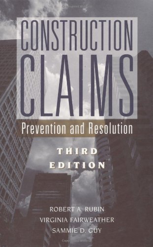 Beispielbild fr Construction Claims: Prevention and Resolution, 3rd Edition zum Verkauf von GoodwillNI