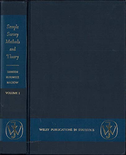 Stock image for Sample Survey Methods and Theory, Volume 1: Methods and Applications for sale by Book House in Dinkytown, IOBA