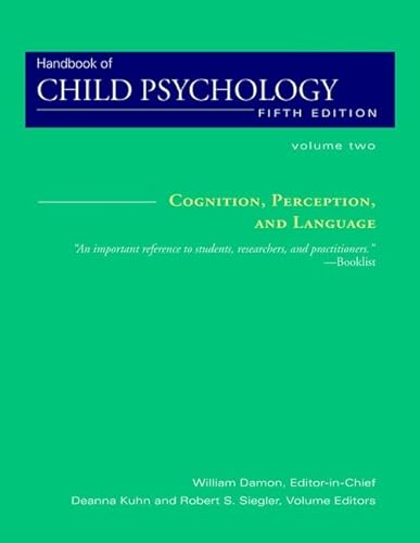 Beispielbild fr Handbook of Child Psychology, Cognition, Perception and Language Vol. 2 zum Verkauf von Better World Books