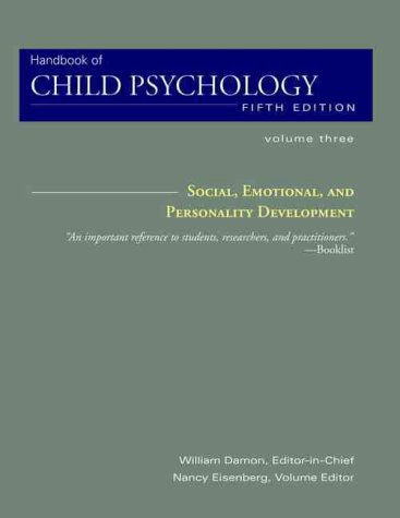 Stock image for Handbook of Child Psychology, Social, Emotional, and Personality Development for sale by Better World Books