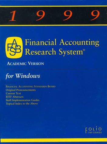 9780471355175: 1999 Financial Accounting Research System (FARS) – Academic Version (FASB Financial Accounting Research System)