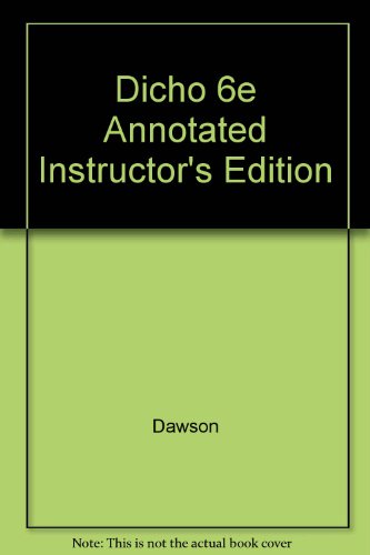 9780471355366: Dicho 6e Annotated Instructor's Edition
