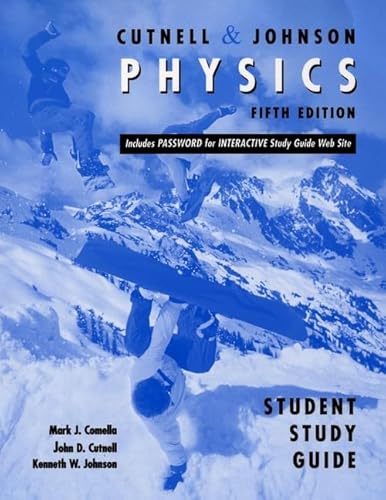 Imagen de archivo de Physics, Student Study Guide a la venta por Better World Books