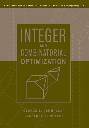 Imagen de archivo de Integer and Combinatorial Optimization (Wiley-Interscience Series in Discrete Mathematics) a la venta por Modernes Antiquariat an der Kyll