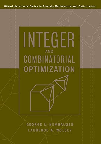 9780471359432: Integer and Combinatorial Optimization (Wiley Series in Discrete Mathematics and Optimization)