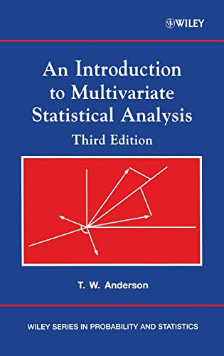 Imagen de archivo de An Introduction to Multivariate Statistical Analysis a la venta por Reader's Corner, Inc.