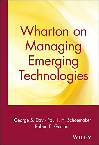 Beispielbild fr Wharton on Managing Emerging Technologies zum Verkauf von More Than Words