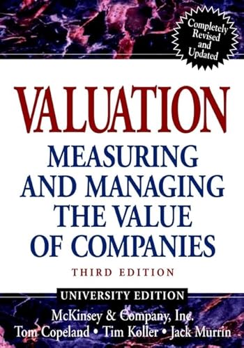 Imagen de archivo de Valuation : Measuring and Managing the Value of Companies a la venta por Better World Books