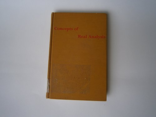 Stock image for Concepts of Real Analysis for sale by Better World Books